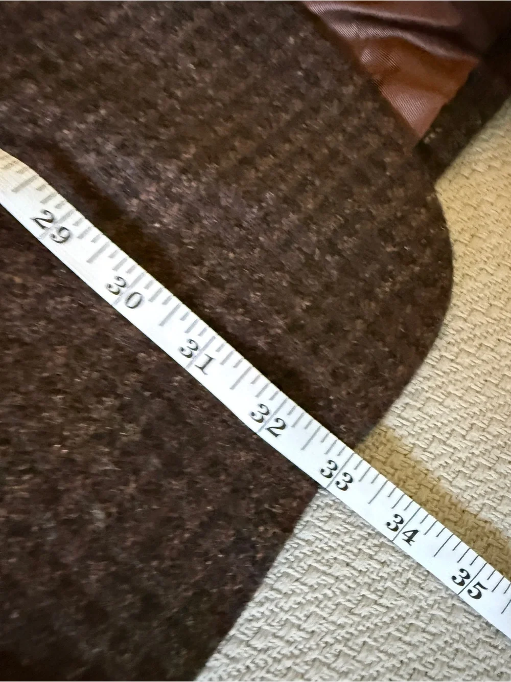 Vintage Guy Laroche Fleck Brown Black Fleck Tweed Sport Coat Jacket Blazer 40L